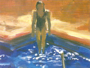 Рисуем воду в бассейне акриловыми красками шаг 11