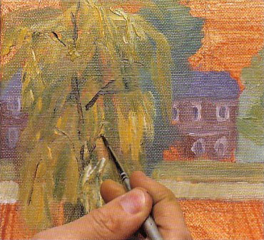 Урок рисунка масляными красками - шаг 5