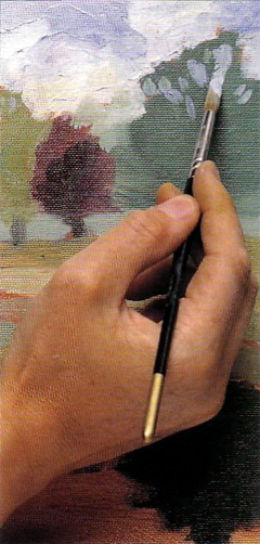 Урок рисунка масляными красками - шаг 7
