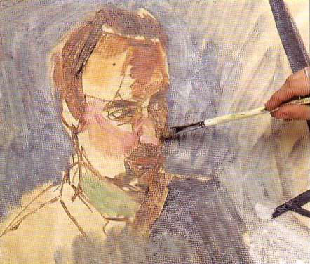 Урок рисования портрета масляными красками - шаг 4