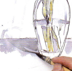 Рисуем цветок акварельными красками с размывками поэтапный урок - шаг 9