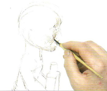 Онлайн Урок рисунка скульптуры карандашом и тушью - шаг 2